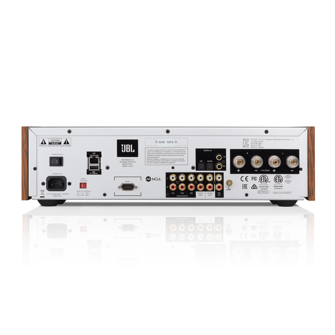 JBL SA750 - Teak - Streaming Integrated Stereo Amplifier - Back image number null